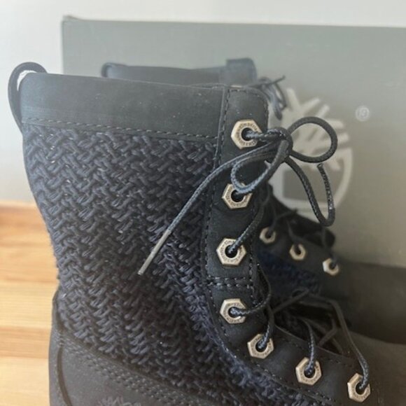 TIMBERLAND Womens Black Lace-Up Boots Size 7 *New In Box* - Picture 4 of 5